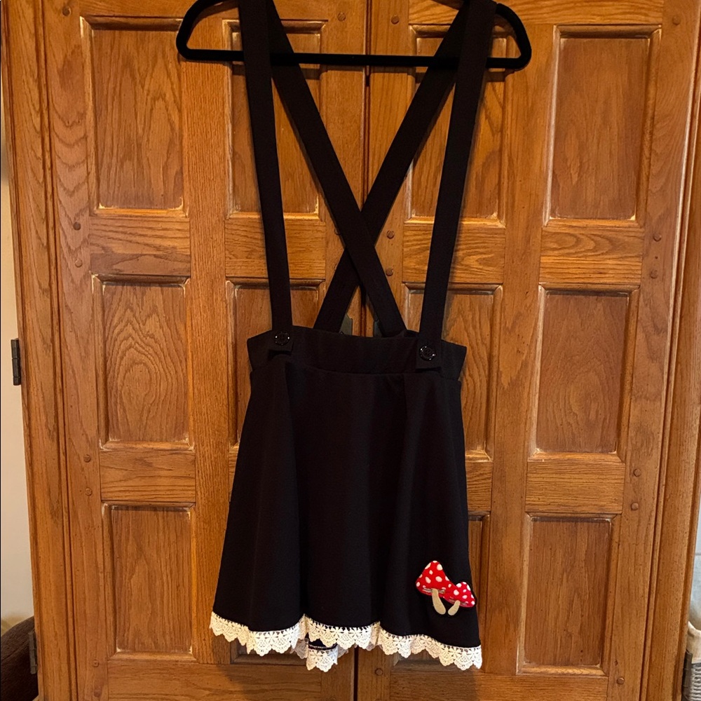 Adorable Hot Topic Circle Skirt Overalls Size L